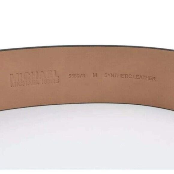 Michael Kors Logo Belt Tan Brown Size Medium - Picture 4 of 5